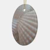 Sunny White Seashells, Zee Shell Beach Summer Love Keramisch Ornament (Links)