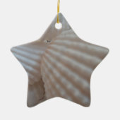 Sunny White Seashells, Zee Shell Beach Summer Love Keramisch Ornament (Voorkant)