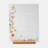 Sunny Wildflower Kaarten en Cadeaus Abrikoos ID102 Acryl Bord (Voorkant)