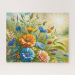 Sunny Wildflower Meadows Legpuzzel<br><div class="desc">Sunny Wildflower Meadows
Art/illustration
colorful
customizable</div>