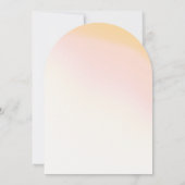 Sunny Wildflower Wedding Arch ID1023 Kaart (Achterkant)