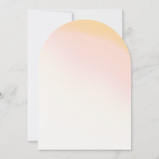 Sunny Wildflower Wedding Arch ID1023 Kaart (Achterkant)