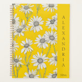 Sunny Yellow and White Daisies Planner (Voorkant)