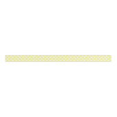 Sunny Yellow and White Polka Dot Ribbon Grosgrain Lint (Voorkant)