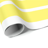 Sunny Yellow and White Striped Cadeaupapier (Rol Hoek)