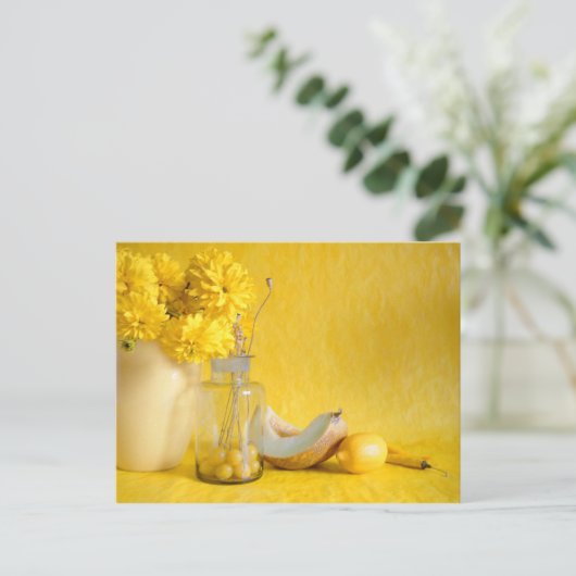 Sunny Yellow Briefkaart (Staand voorkant)