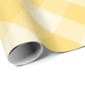 Sunny Yellow Checkered Pattern Cadeaupapier (Rol Hoek)