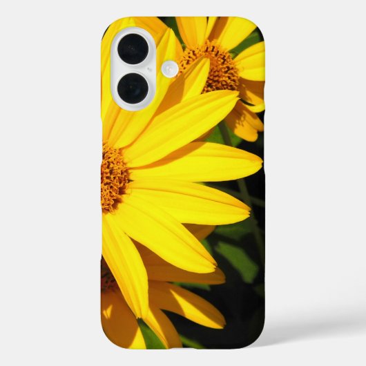 Sunny Yellow Daisy Petals iPhone Case (Achterkant)