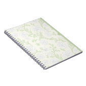 Sunny Yellow Floral Journal Cheerful White Flowers Notitieboek (Rechterzijde)