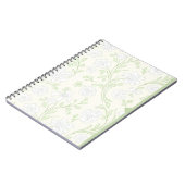 Sunny Yellow Floral Journal Cheerful White Flowers Notitieboek (Linkerzijde)