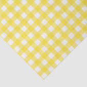 Sunny Yellow Gingham Gingham Gecontroleerd Patroon Tissuepapier (Detail)