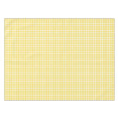 Sunny Yellow Gingham Plaid Farmhouse Cottage Tafelkleed (Voorkant (Horizontaal))