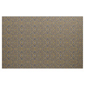 Sunny Yellow Gold Navy Sunflower Leaves Pattern Stof (Yard (91,4 cm))