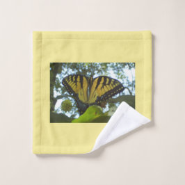 Sunny Yellow Monarch Washandje