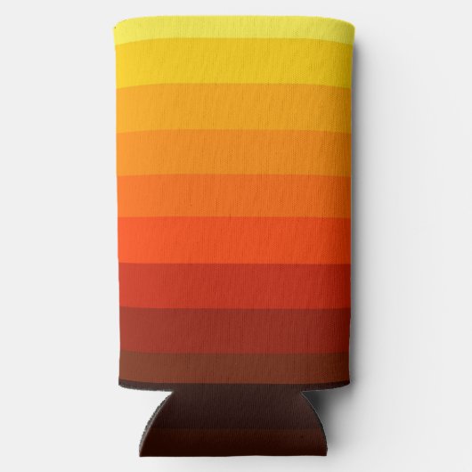 Sunny Yellow Ombre add Jouw naam Tall Seltzer Blikjeskoeler (Achterkant)