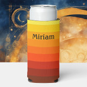 Sunny Yellow Ombre add Jouw naam Tall Seltzer Blikjeskoeler