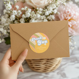 Sunny Yellow Retro Sticker Chic