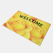 Sunny Yellow Rose Deurmat (Schuin)
