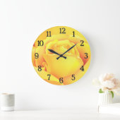 Sunny Yellow Rose Grote Klok (Huis)