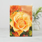 Sunny Yellow Rose in Bouquet Kaart (Staand voorkant)