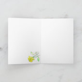 Sunny Yellow Rose Kaart (Binnen)