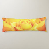 Sunny Yellow Rose Lichaamskussen (Achterkant)