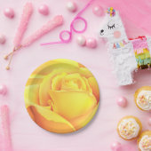 Sunny Yellow Rose Papieren Bordje (Feest)