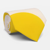 Sunny Yellow Stippen Stropdas (Opgerold)