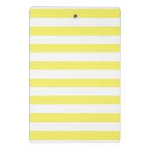 Sunny Yellow Striped Purple Monogram Mini Klembord (Achterkant)