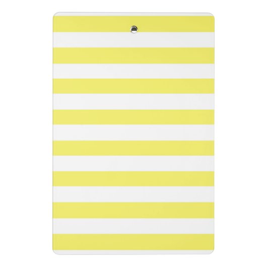 Sunny Yellow Striped Purple Monogram Mini Klembord (Achterkant)