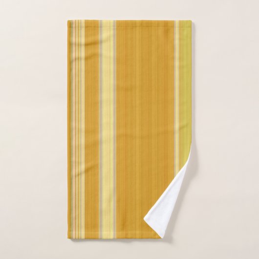 Sunny Yellow Stripes Bad Handdoek (Handdoek)