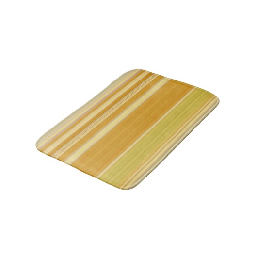 Sunny Yellow Stripes Badmat (Gekanteld)
