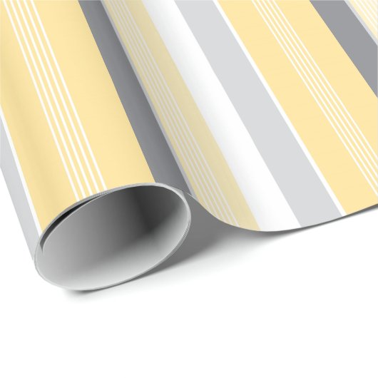 Sunny Yellow Stripes Cadeaupapier (Rol Hoek)