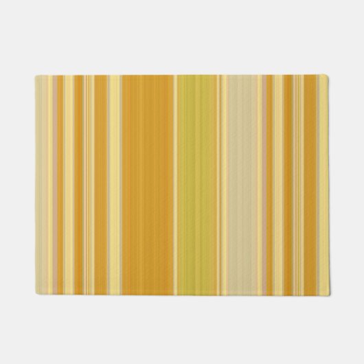 Sunny Yellow Stripes Deurmat (Voorkant)