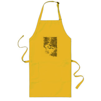 Sunny Yellow Sydney Map Kitchen Apron Lang Schort