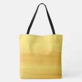Sunny Yellow Waterverf Brusstrekes Tote Bag (Achterkant)