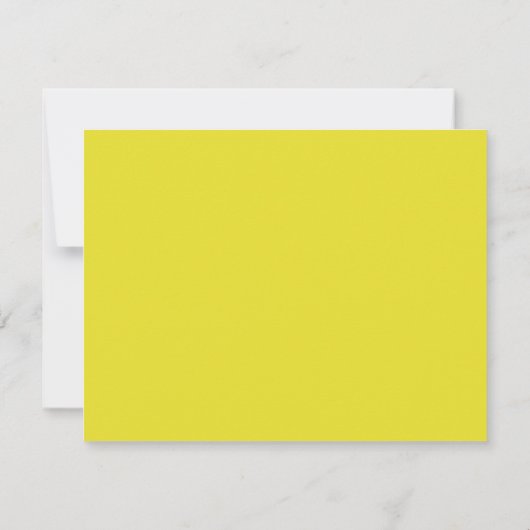 Sunny Yellow Wavy Frame Note Card Kaart (Achterkant)