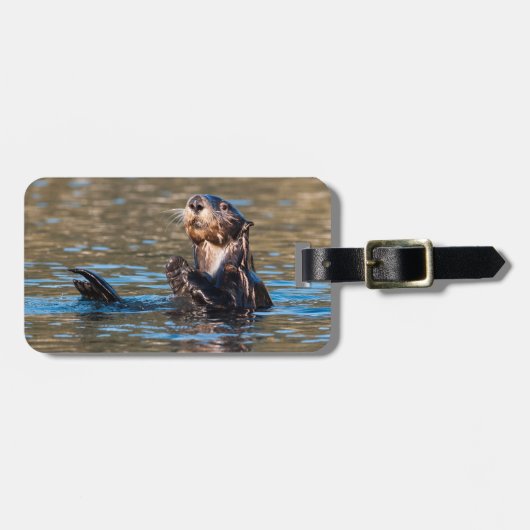 Sunny Zee Otter Bagagelabel (Voorkant horizontaal)
