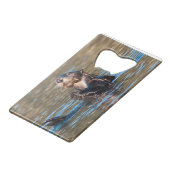 Sunny Zee Otter Creditkaart Flessenopener (Voorkant Gekanteld)