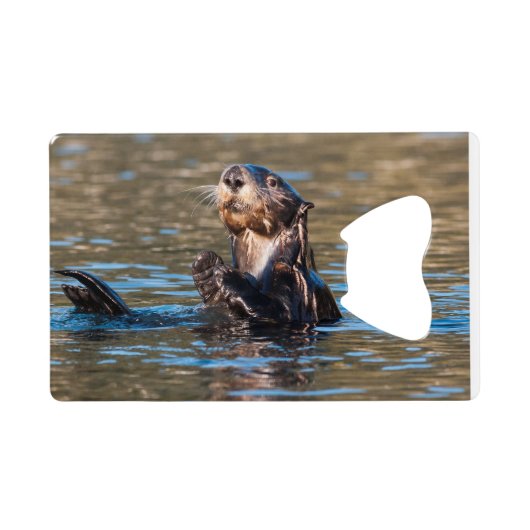 Sunny Zee Otter Creditkaart Flessenopener (Achterkant Horizontaal)