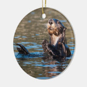 Sunny Zee Otter Keramisch Ornament (Links)