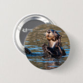 Sunny Zee Otter Ronde Button 5,7 Cm (Voorkant /achterkant)