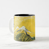 Sunny Zen Tweekleurige Koffiemok (Voorkant links)