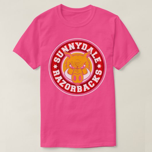 Sunnydale Razorbacks Baseball Sleeve T-shirt (Design voorkant)