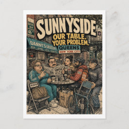 Sunnyside Queens New York City Stoep Club Briefkaart