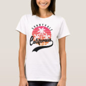 Sunnyvale, California Retro Sunset Women's T-Shirt (Voorkant)