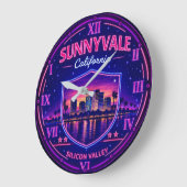 Sunnyvale California Tech Skyline Grote Klok (Hoek)