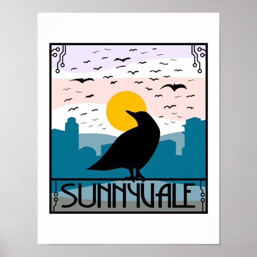 Sunnyvale Crow Poster (Voorkant)