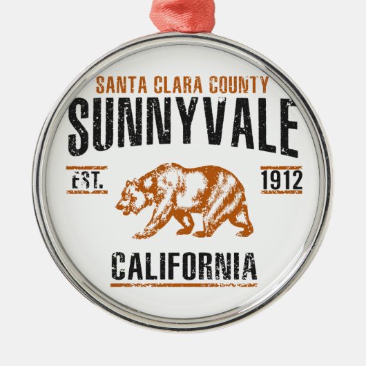 Sunnyvale Metalen Ornament (Voorkant)