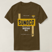 Sunoco Motor Oil Retro Distress Design T-shirt (Design voorkant)